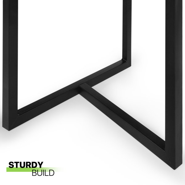 17 Stories Ambau Nesting Coffee Table, Marble Look Sofa End Side Tables